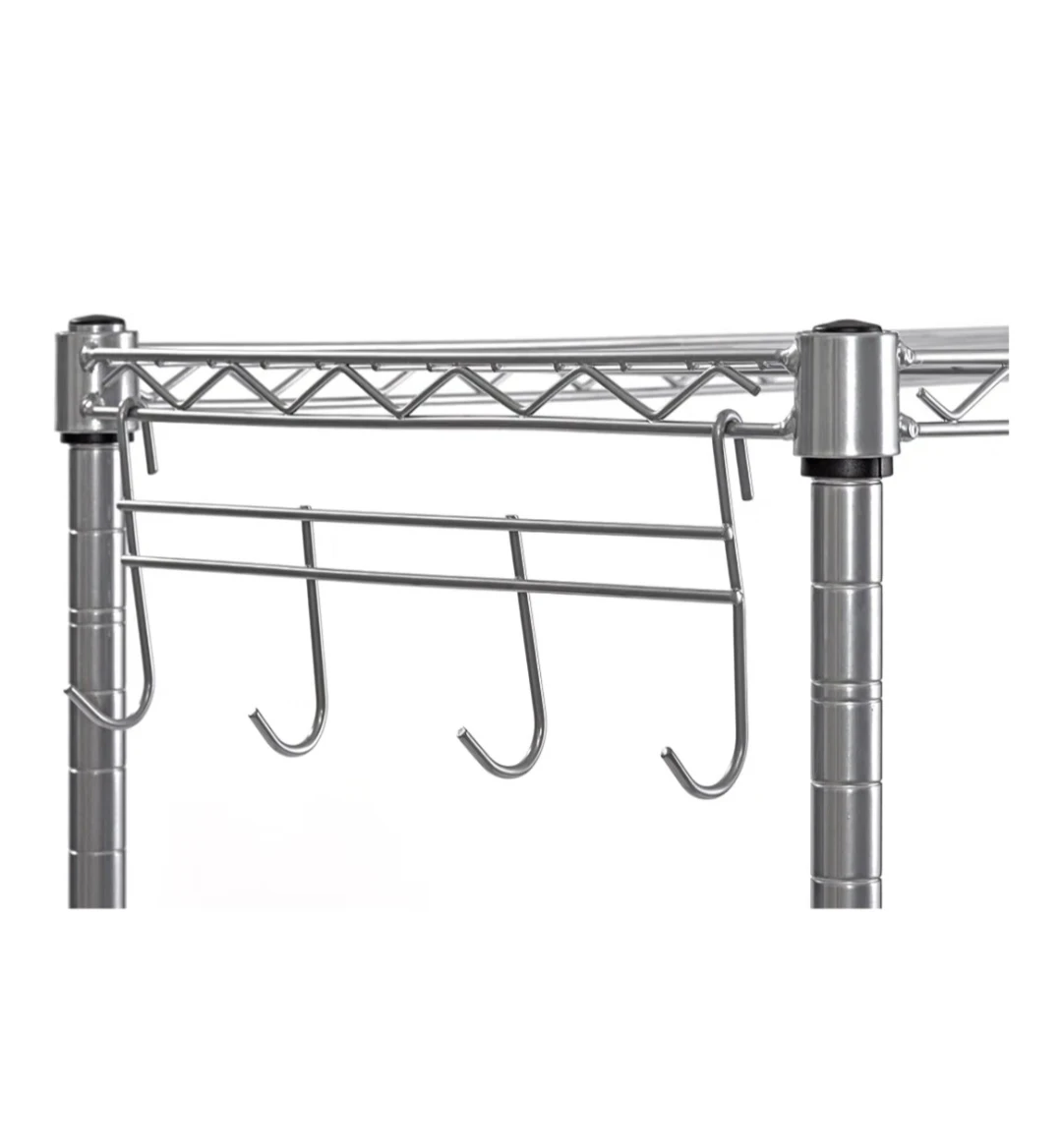Wire Shelving with Hooks - photo 5
