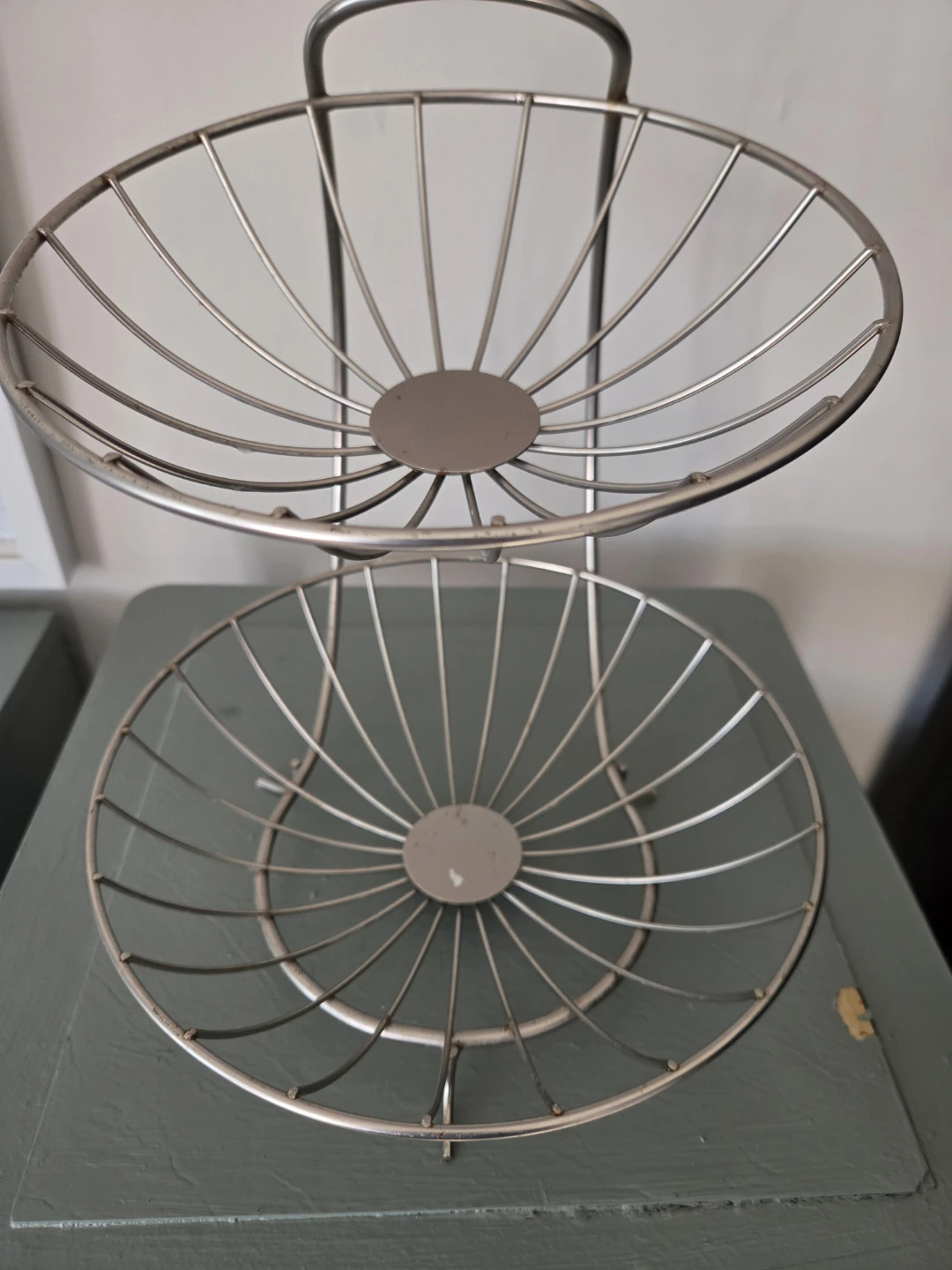 Two-Tier Wire Fruit Basket