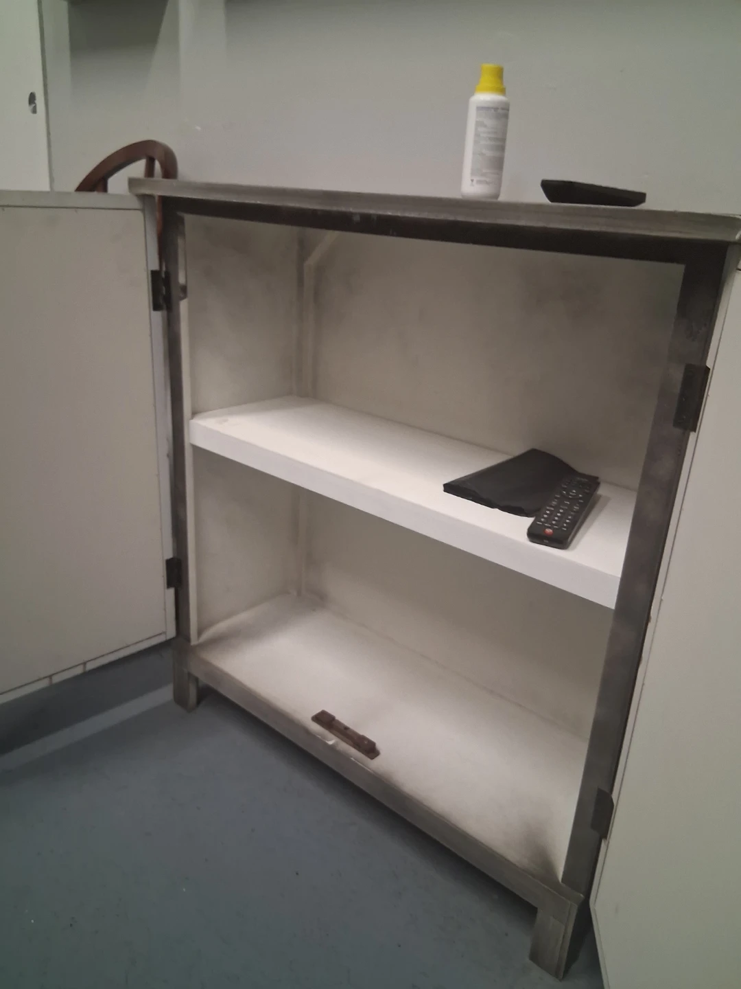 Gray Mirrored Accent Cabinet - photo 2