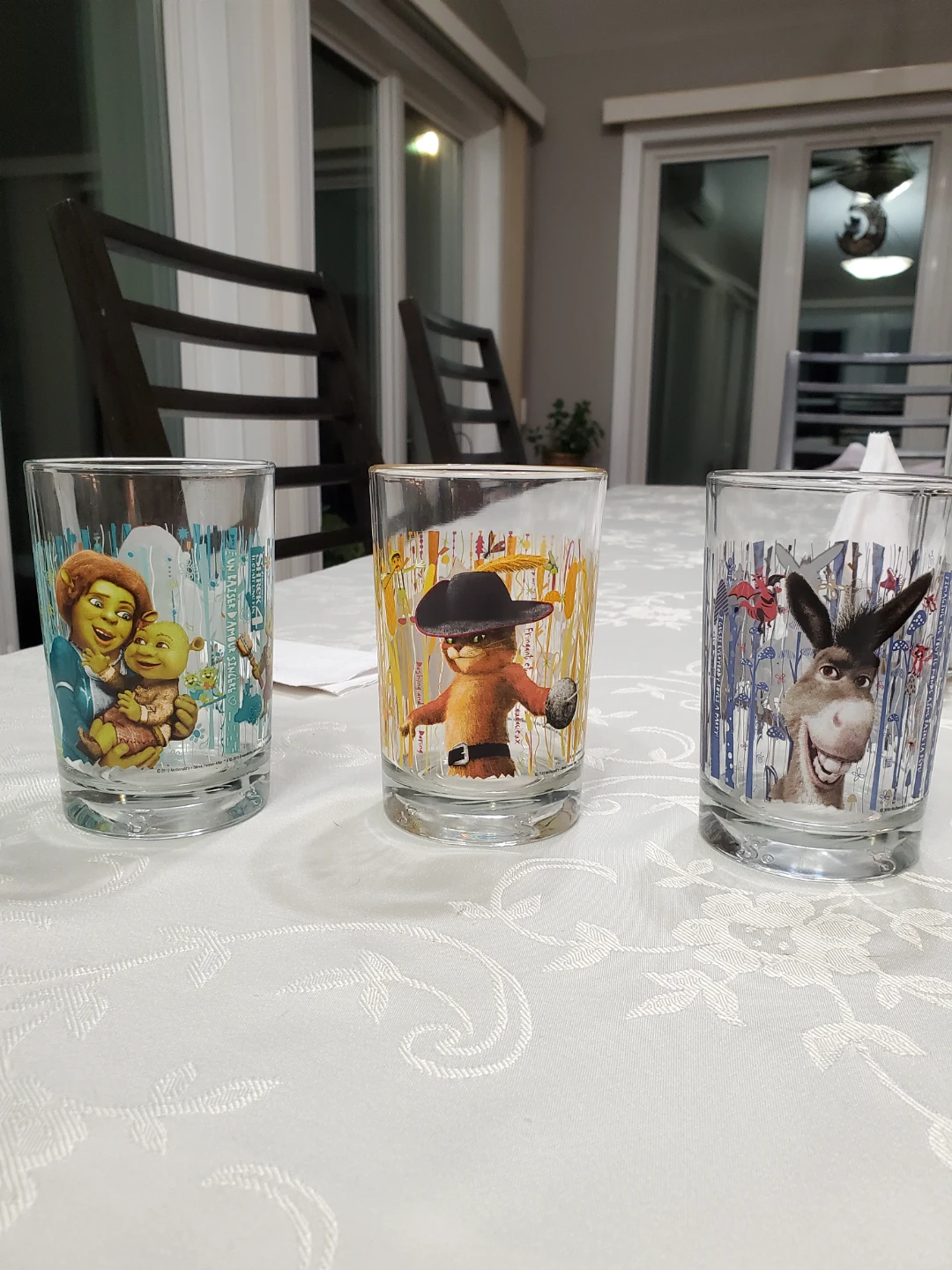 Set of 3 McDonald's Shrek Forever After Glasses - photo 2