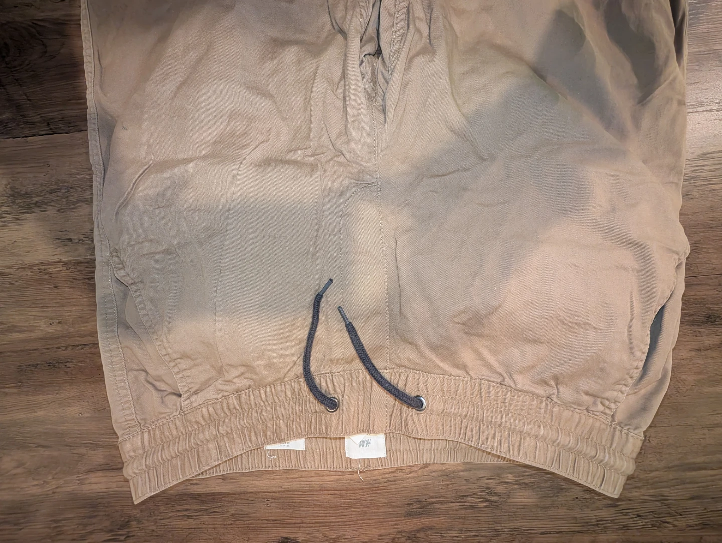 H&M Slim Fit Stretch Joggers - Beige