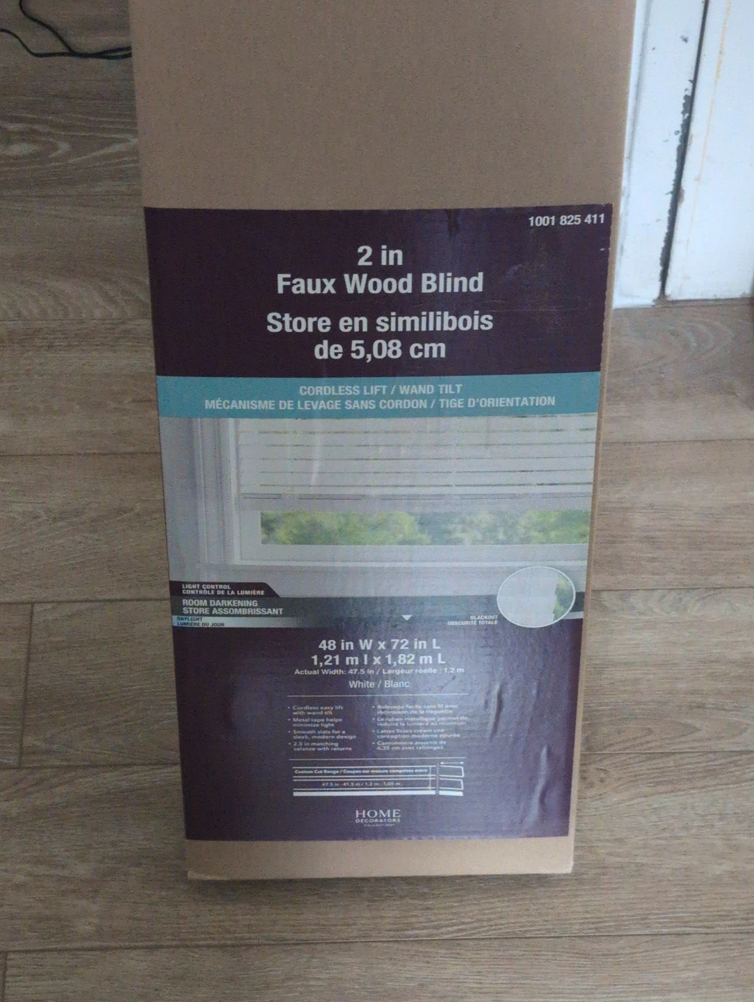 Home Decorators 2 in Faux Wood Blind White