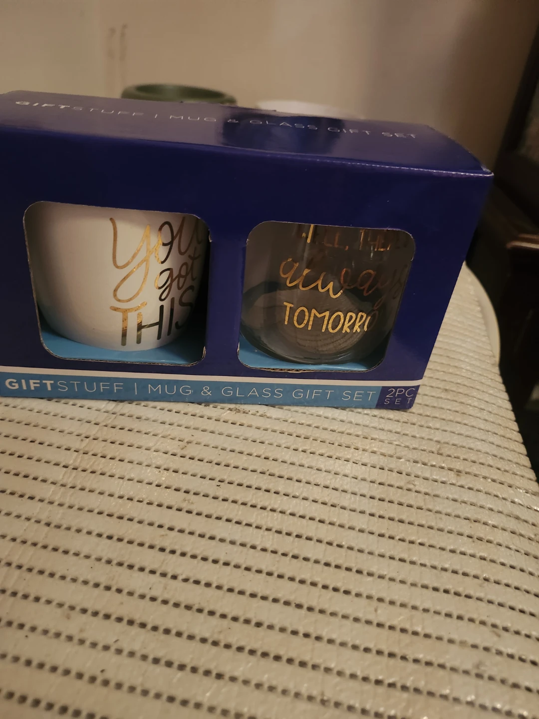 GIFTSTUFF Mug & Glass 2pc Gift Set