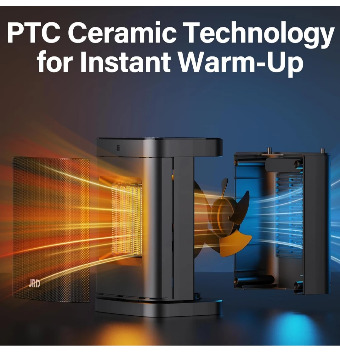 JRD Portable PTC Ceramic Space Heater - photo 5