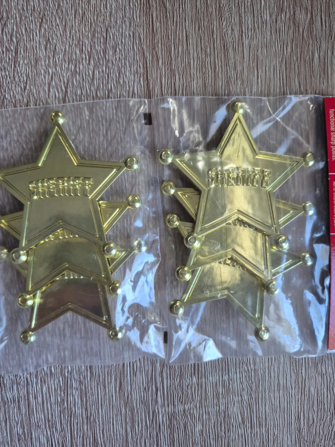 Disney Toy Story Sheriff Badges Party Favors - 6 Pack Brand New - photo 4