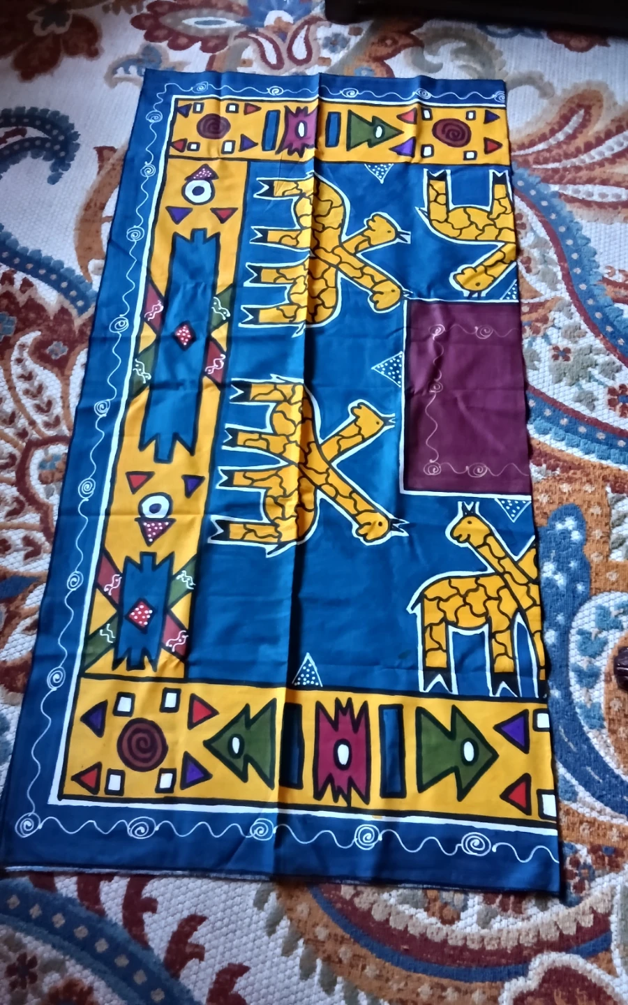 Large Square Tribal Giraffe Tablecloth/Tapestry - photo 2