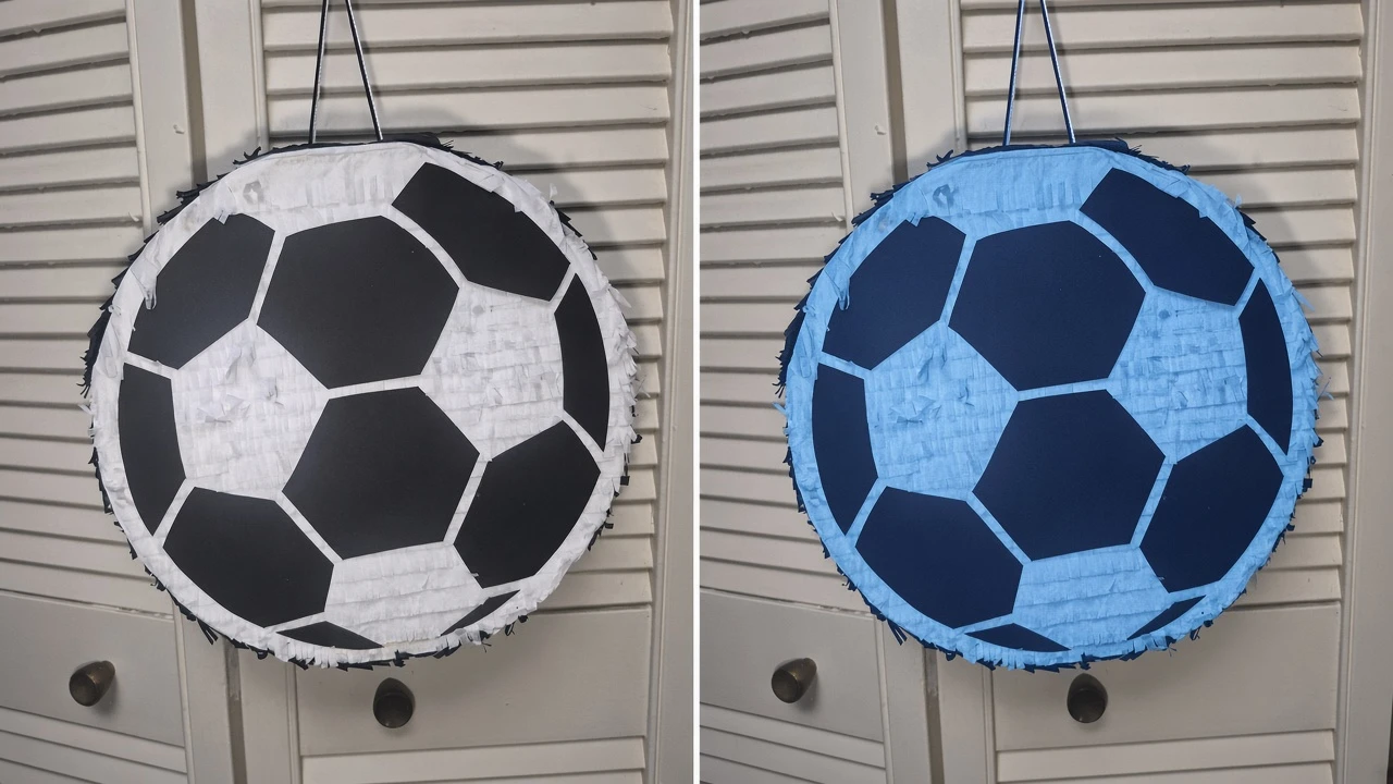 Handmade Soccer Ball Piñata – Double-Sided! * Parties - photo 2