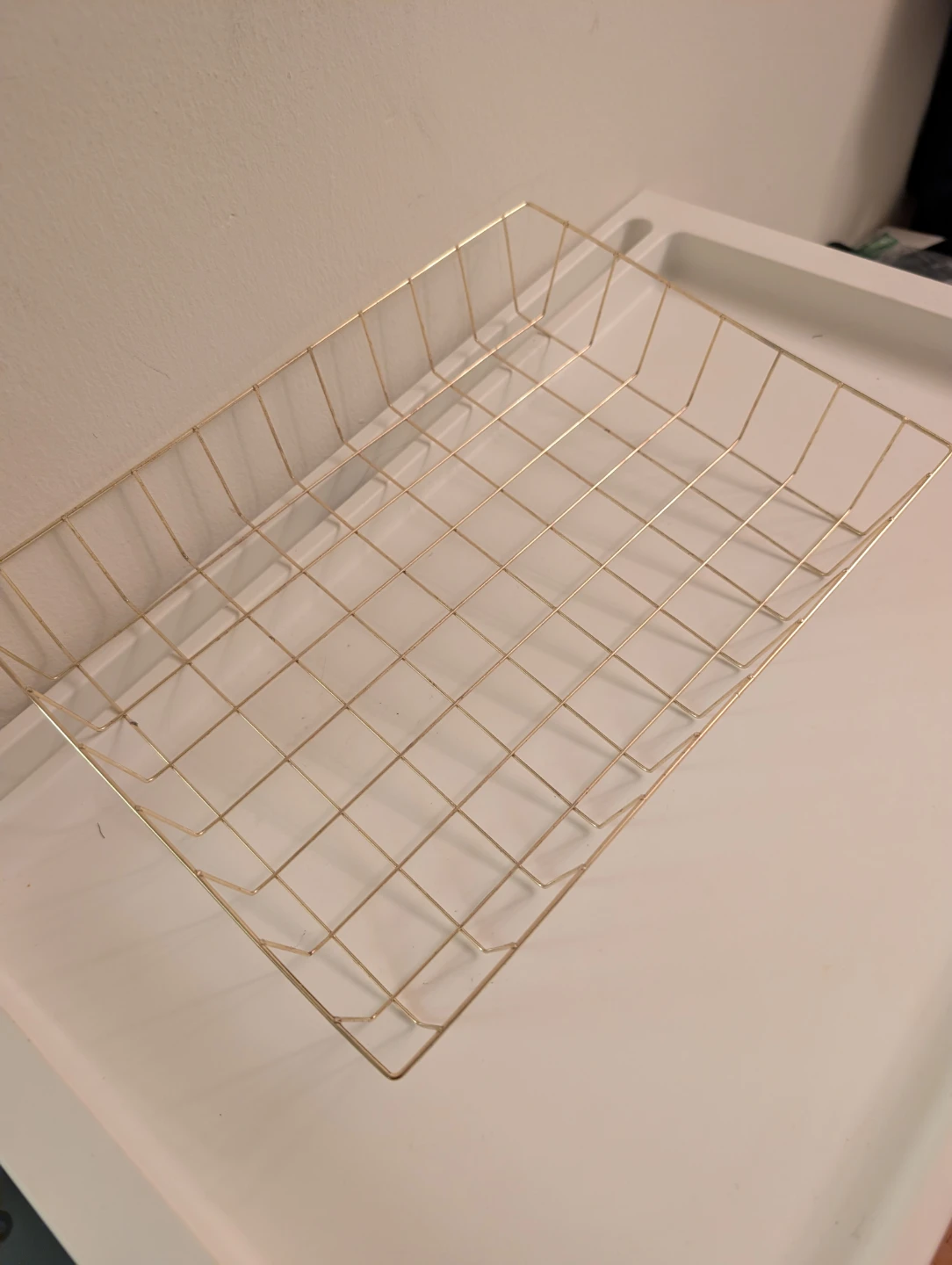 Gold Wire Storage Basket