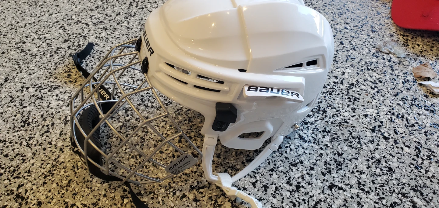 Bauer Prodigy Hockey Helmet - White - photo 2