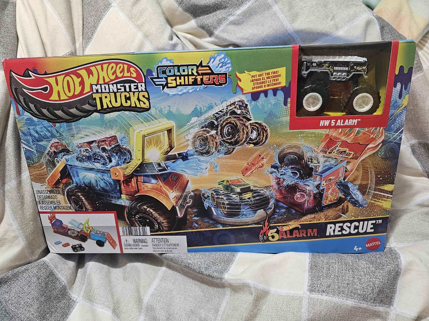 Hot Wheels Monster Trucks Color Shifters 5 Alarm Rescue