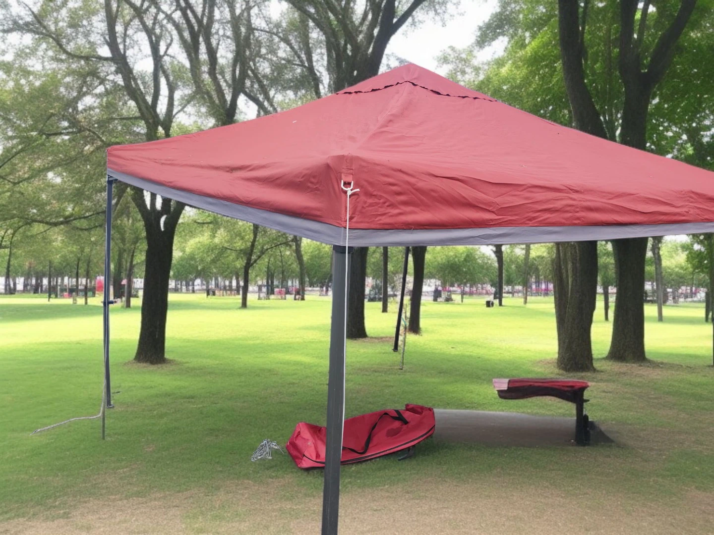 Red Pop-Up Canopy Tent - photo 4