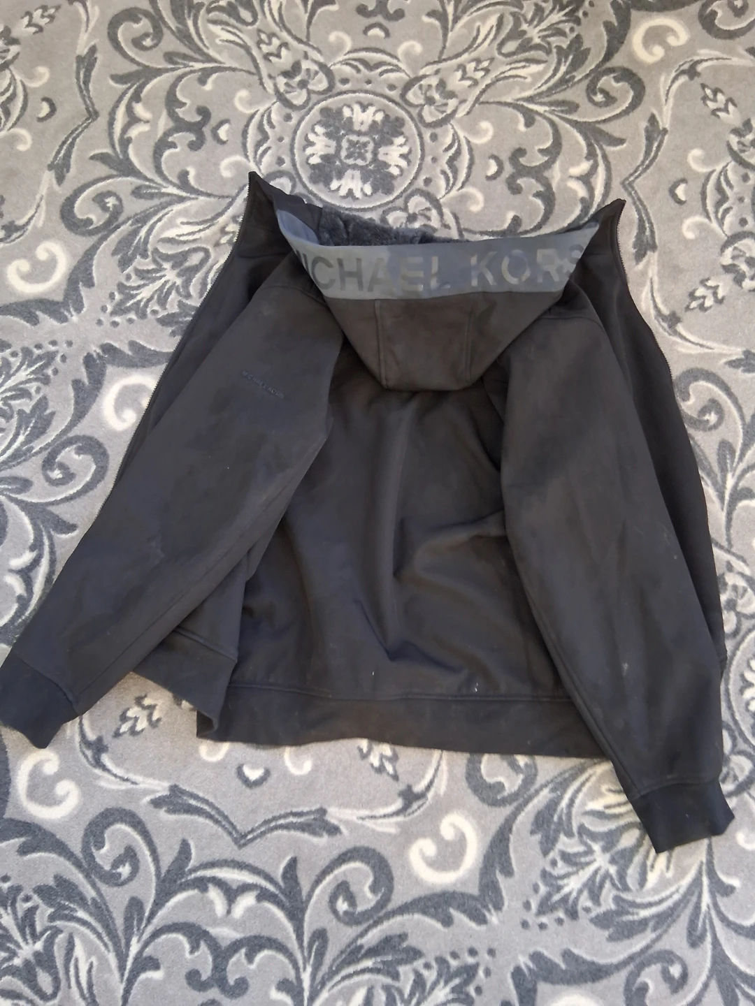 Michael Kors Mens Black Hooded Jacket