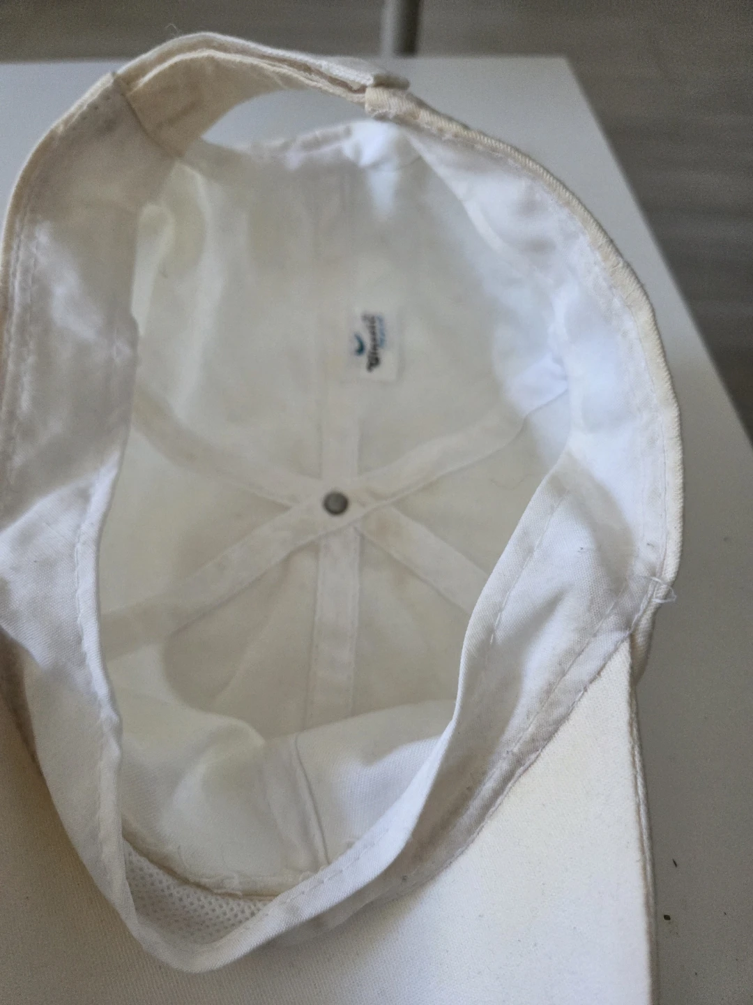 White Cotton Baseball Cap - photo 4