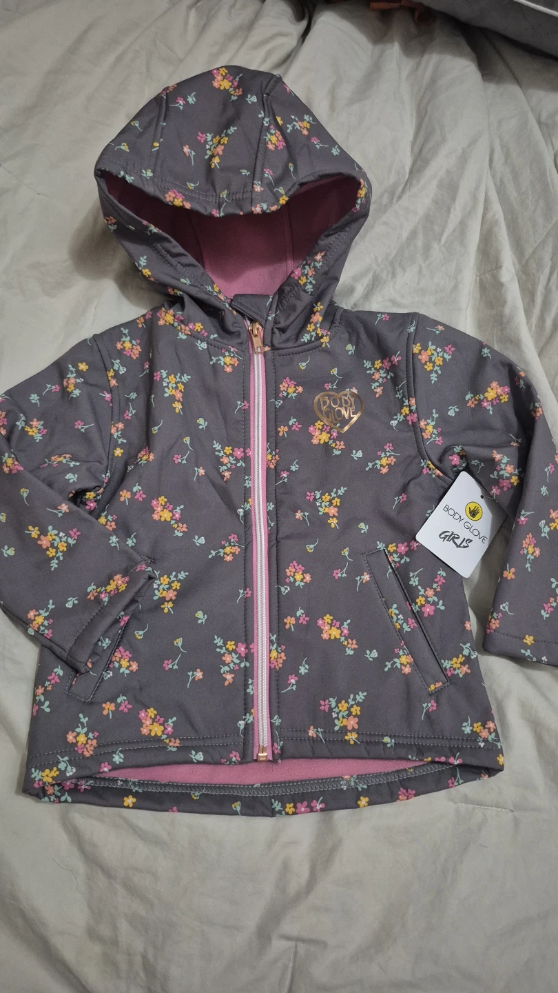 Girls Floral Hooded Jacket 2T