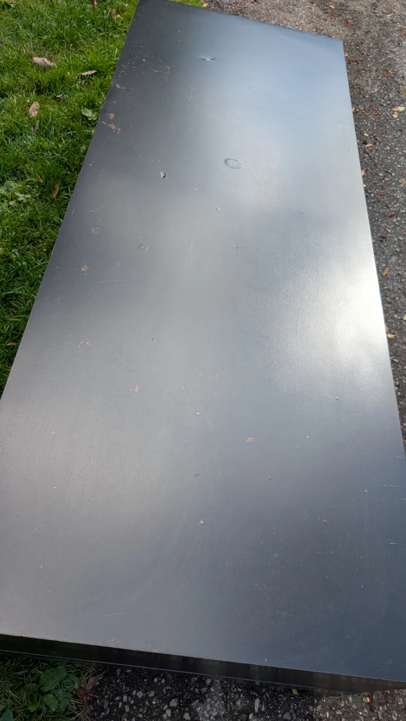 Black Ikea coffee table with open storage - photo 5