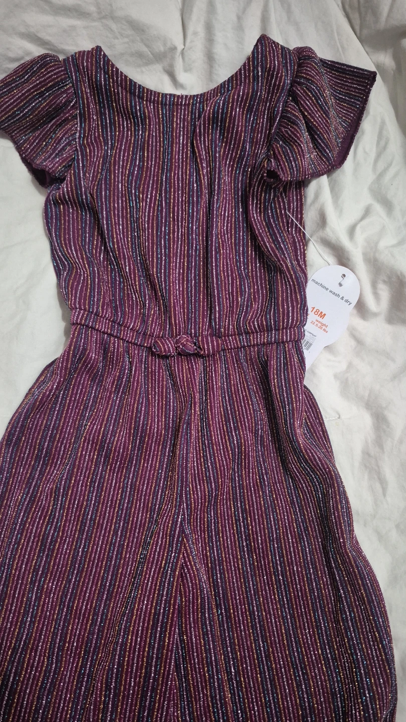 Dressy, Super, Cute, Striped Jumpsuit. Size 18M - photo 2