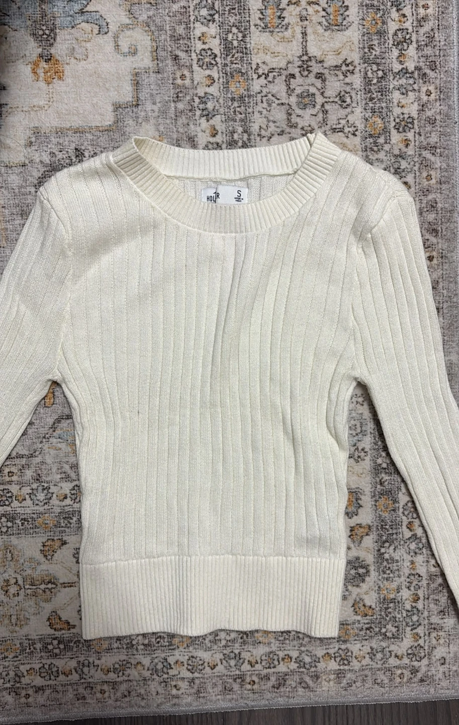 Hollister Ribbed Crewneck Sweater