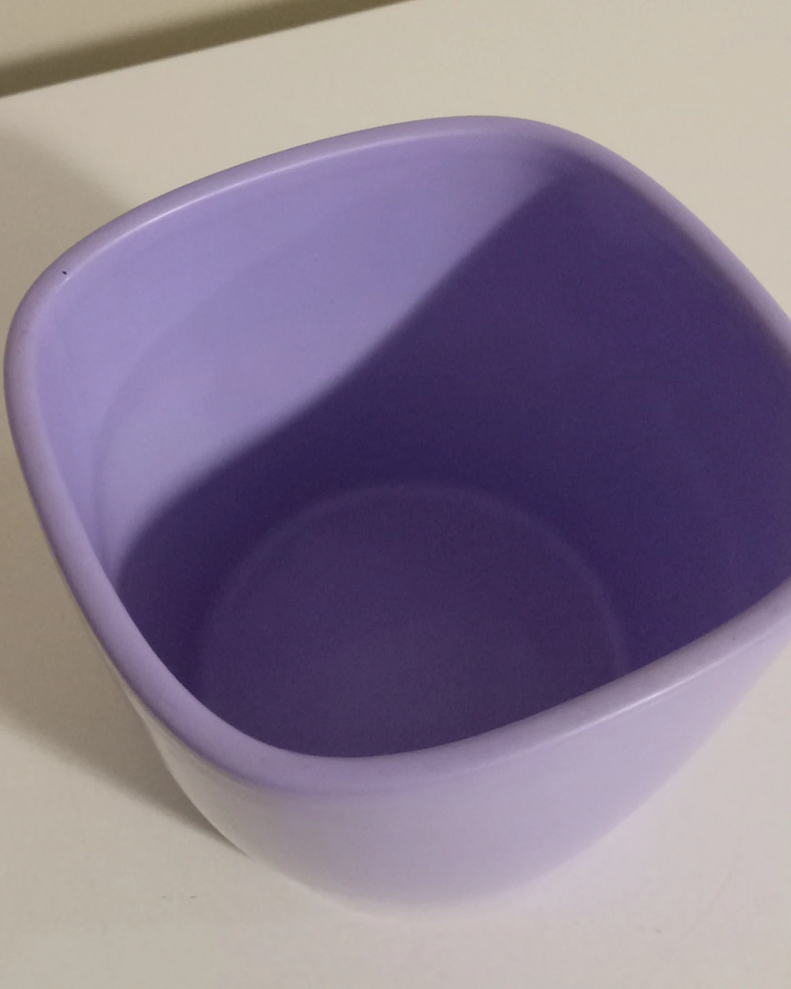 Purple ceramic plant pot - photo 3