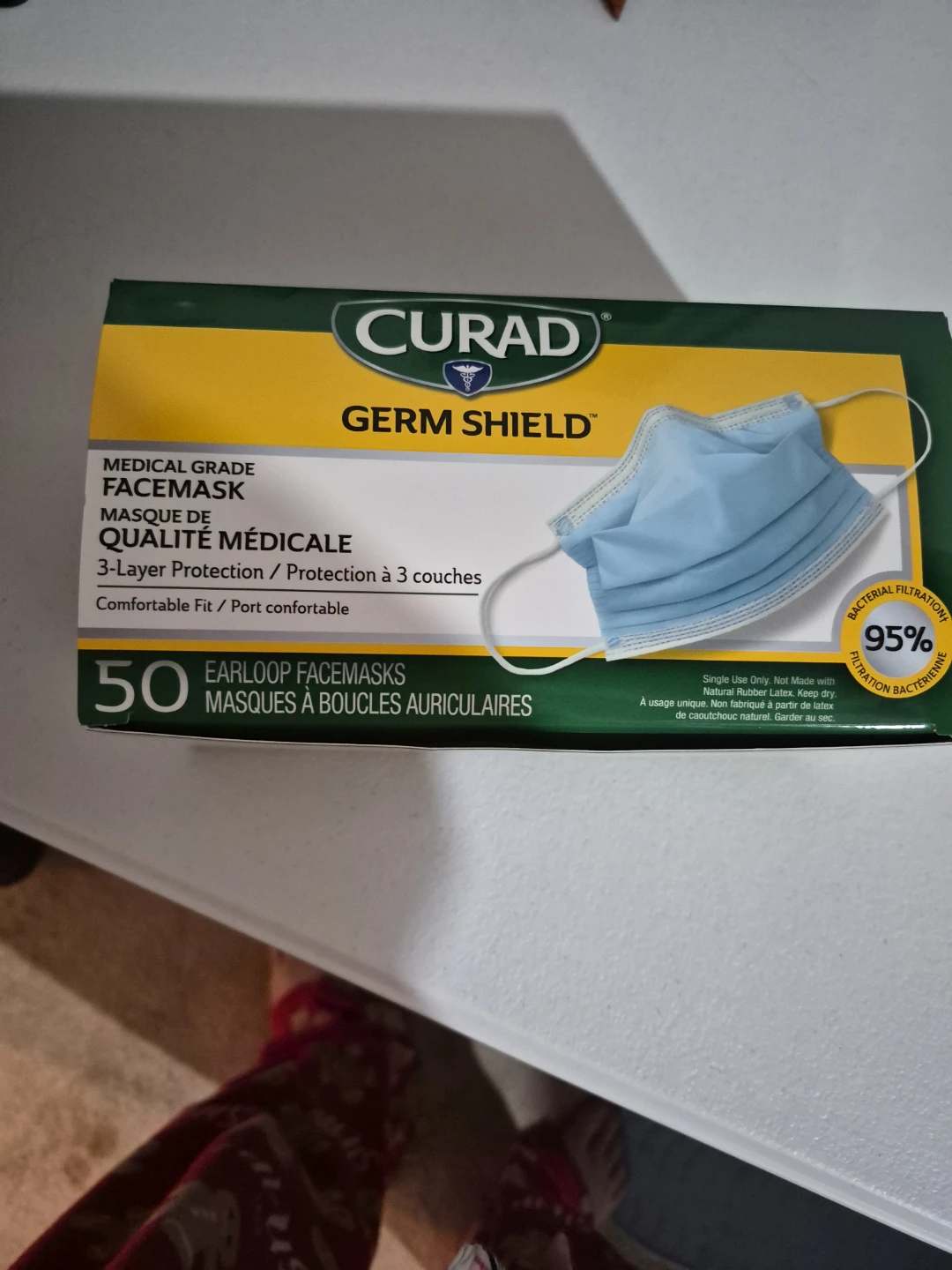 Curad Germ Shield Medical Grade Face Masks 50 Pack