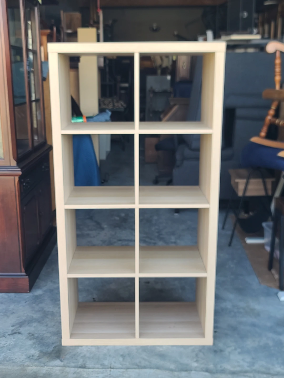 Light Wood 8-Cube Storage Organizer / Bookcase