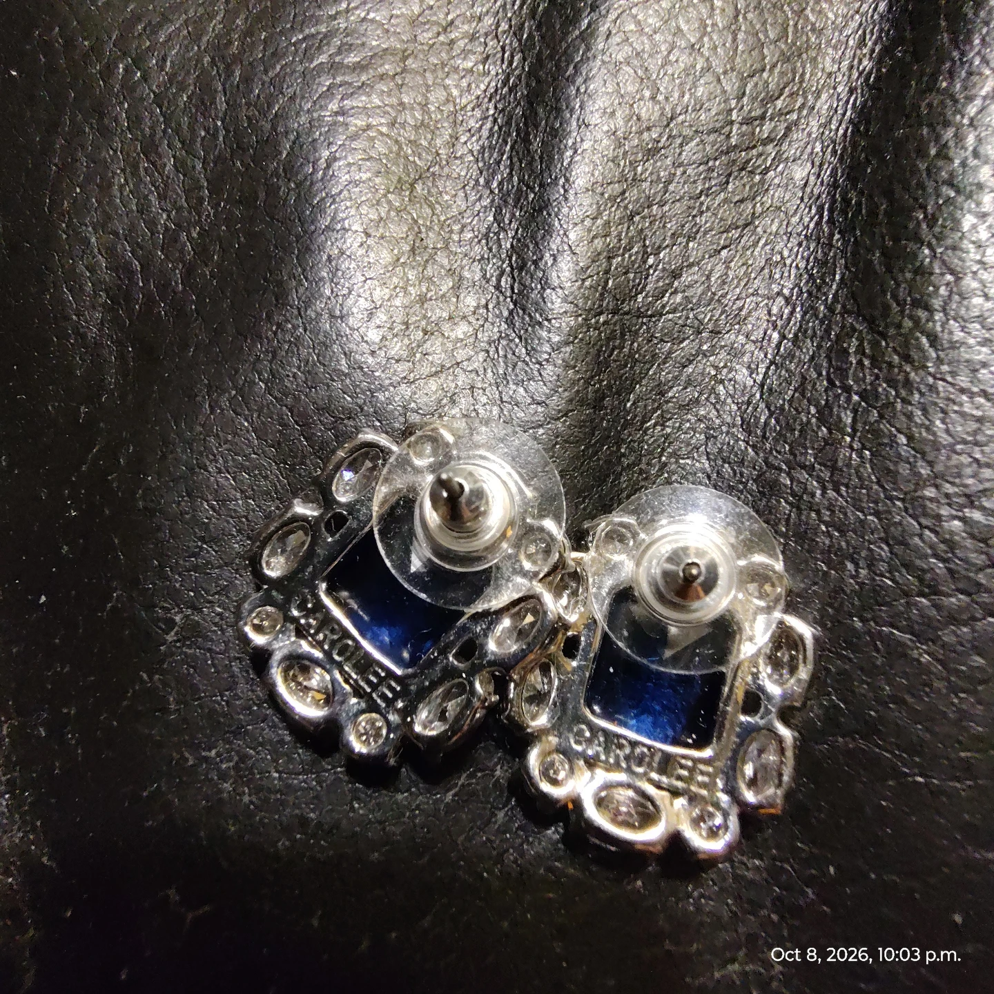 Carolee blue stone stud earrings - photo 3