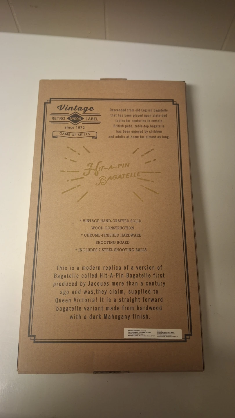 Retro Label Hit-A-Pin Bagatelle Game - photo 2