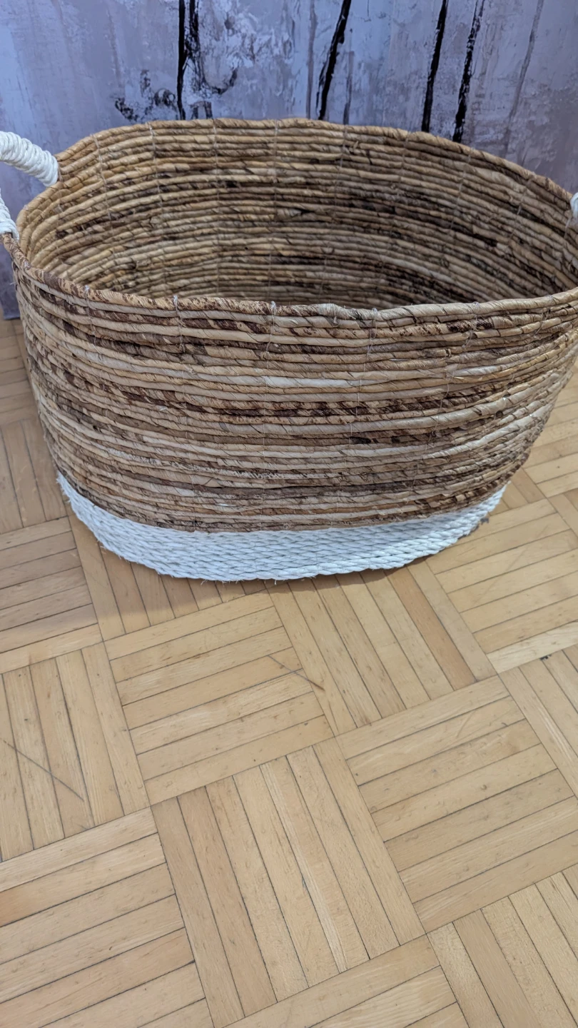 Woven Seagrass Storage Basket