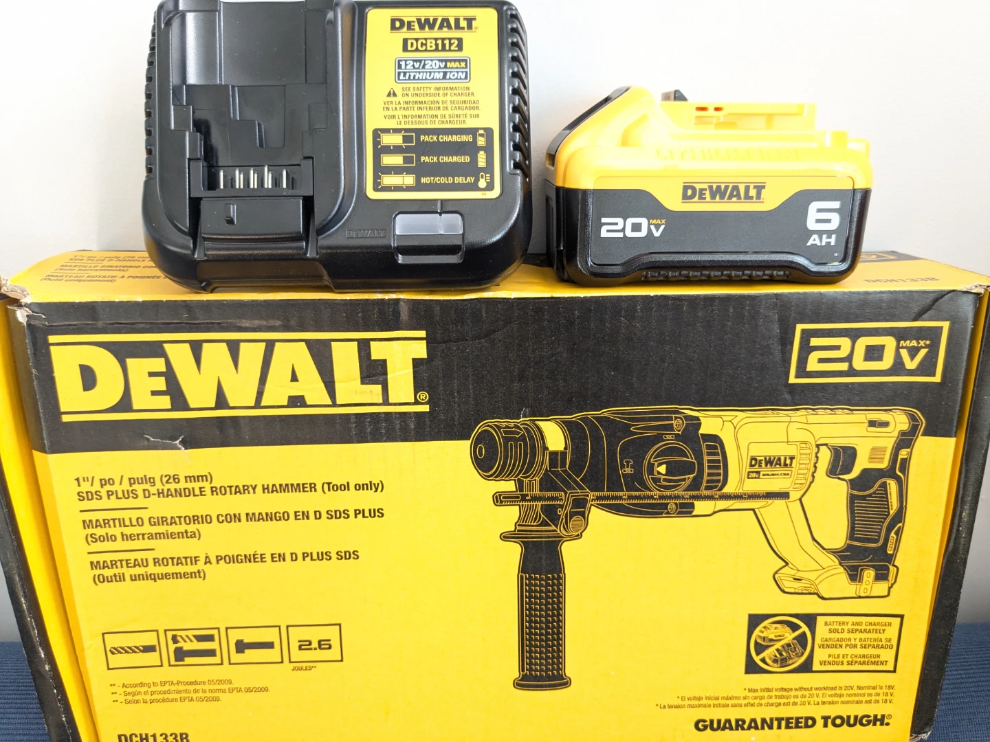 20V Max DeWalt 1" SDS -PLUS Rotary Hammer Drill PRO Combo