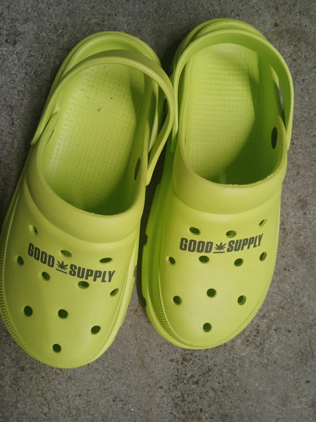Neon Green Clogs home/ beach ⛱️ many sizes / leather too