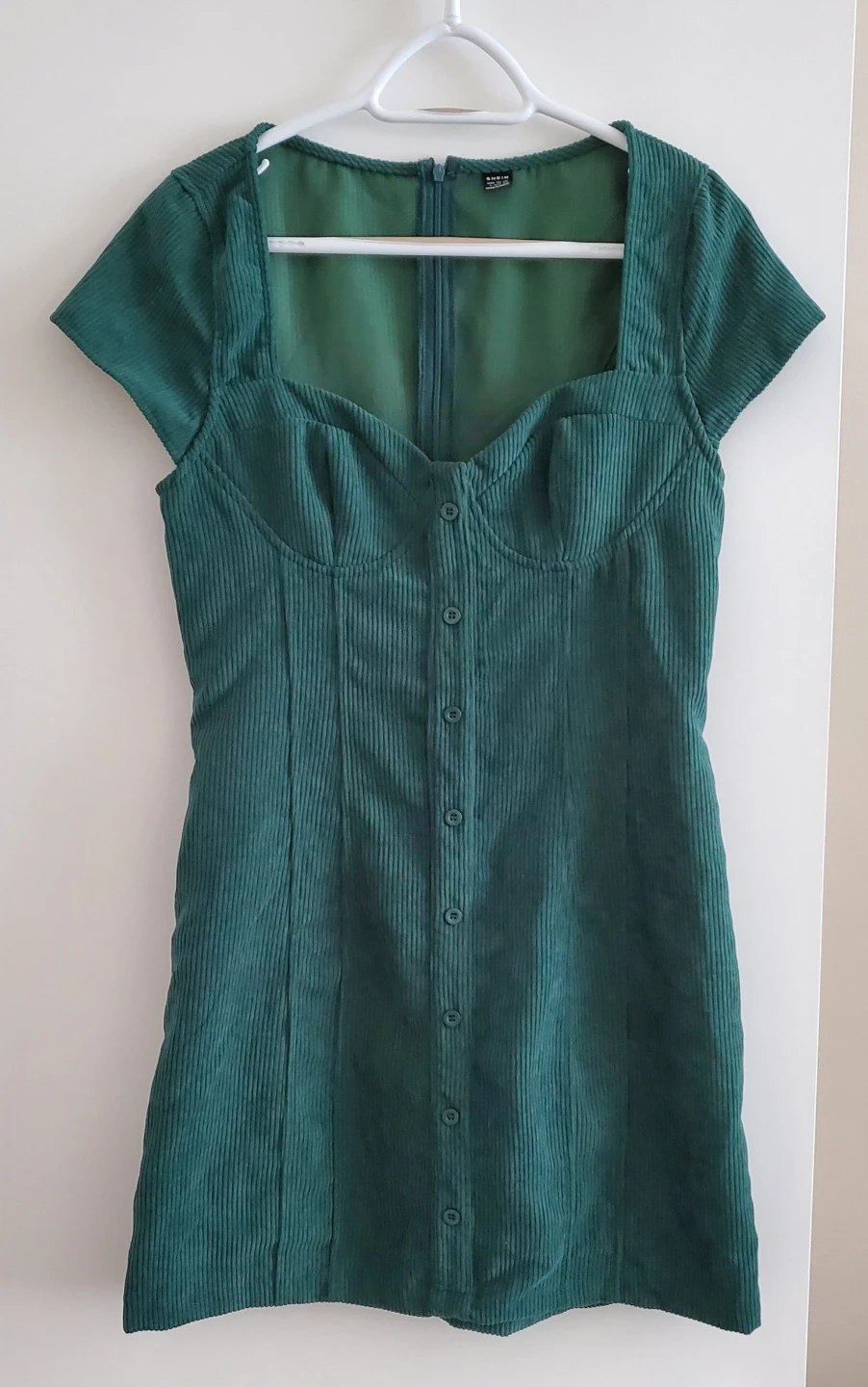 Green Corduroy Dress