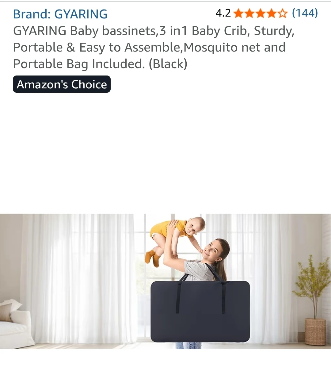 GYARING 3-in-1 Baby Bassinet - photo 3