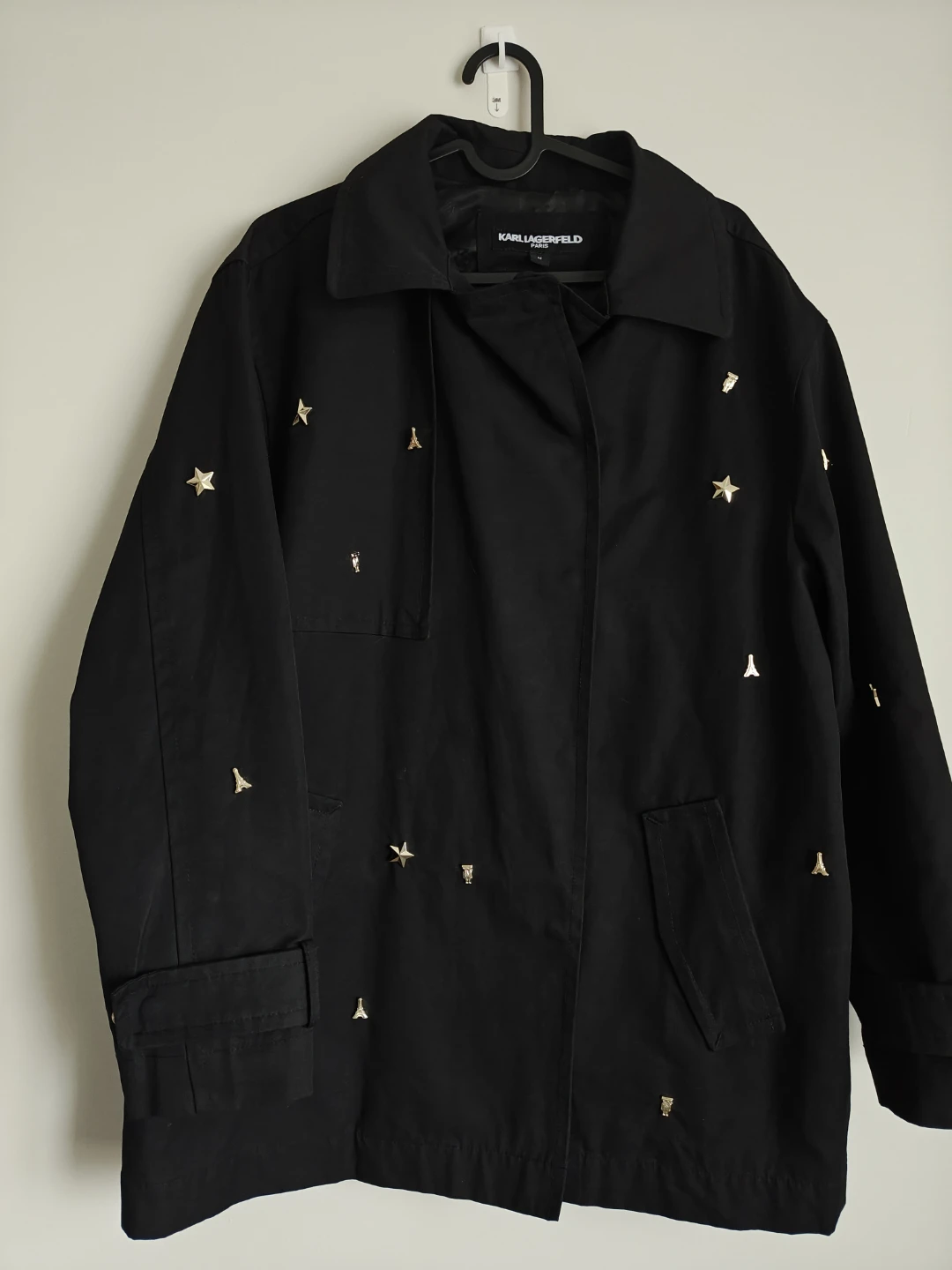 Karl Lagerfeld Paris Black Trench Coat - photo 5