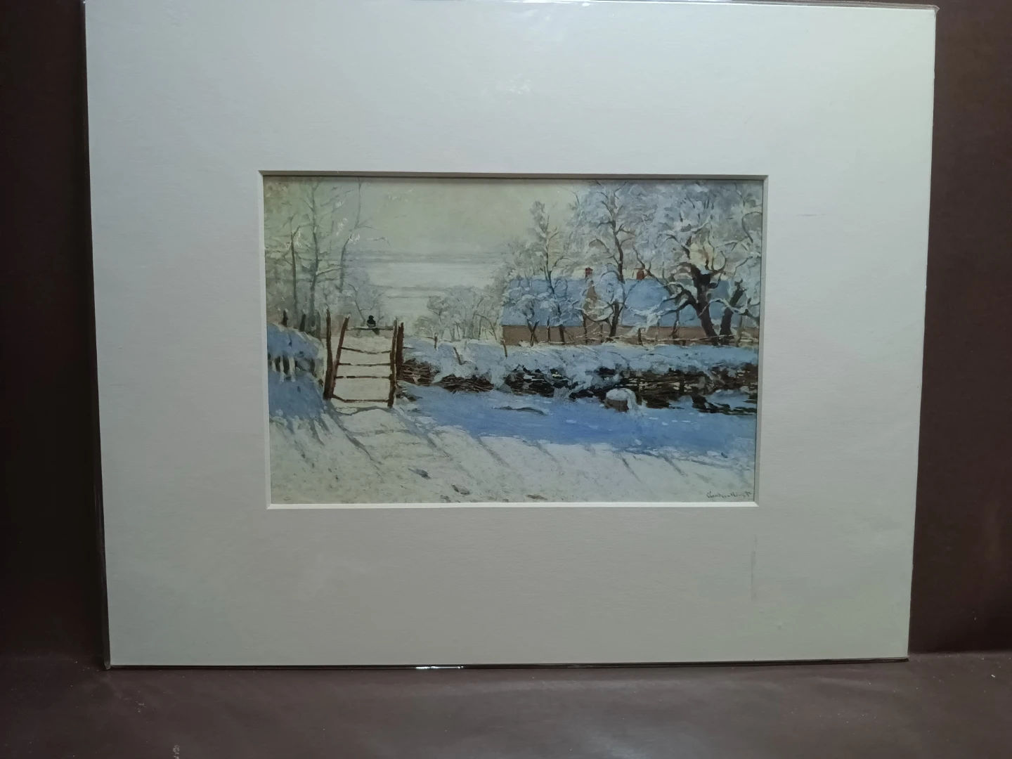 Claude Monet La Pie Art Print