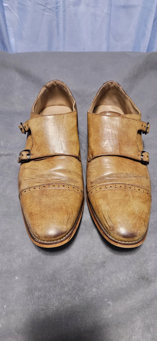 Unlisted Tan Double Monk Strap Shoes