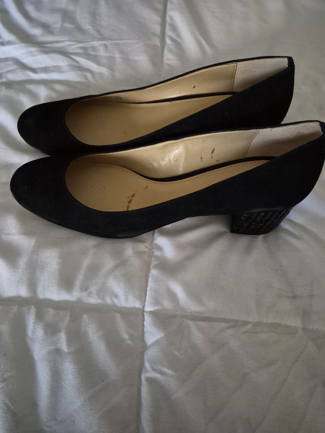 Michael Kors Black Suede Block Heel Pumps - photo 2