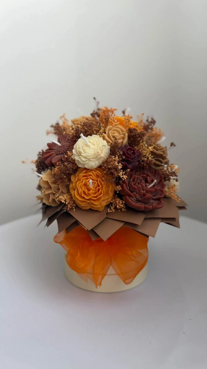 Floral Candle Arrangement Gift Box - photo 2
