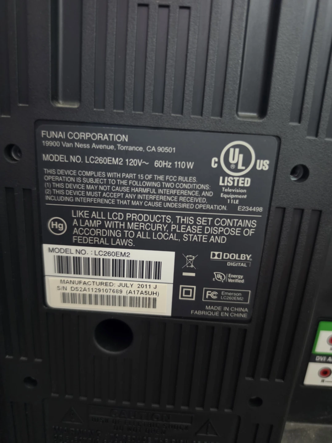 Emerson 26-inch LCD Television - photo 2