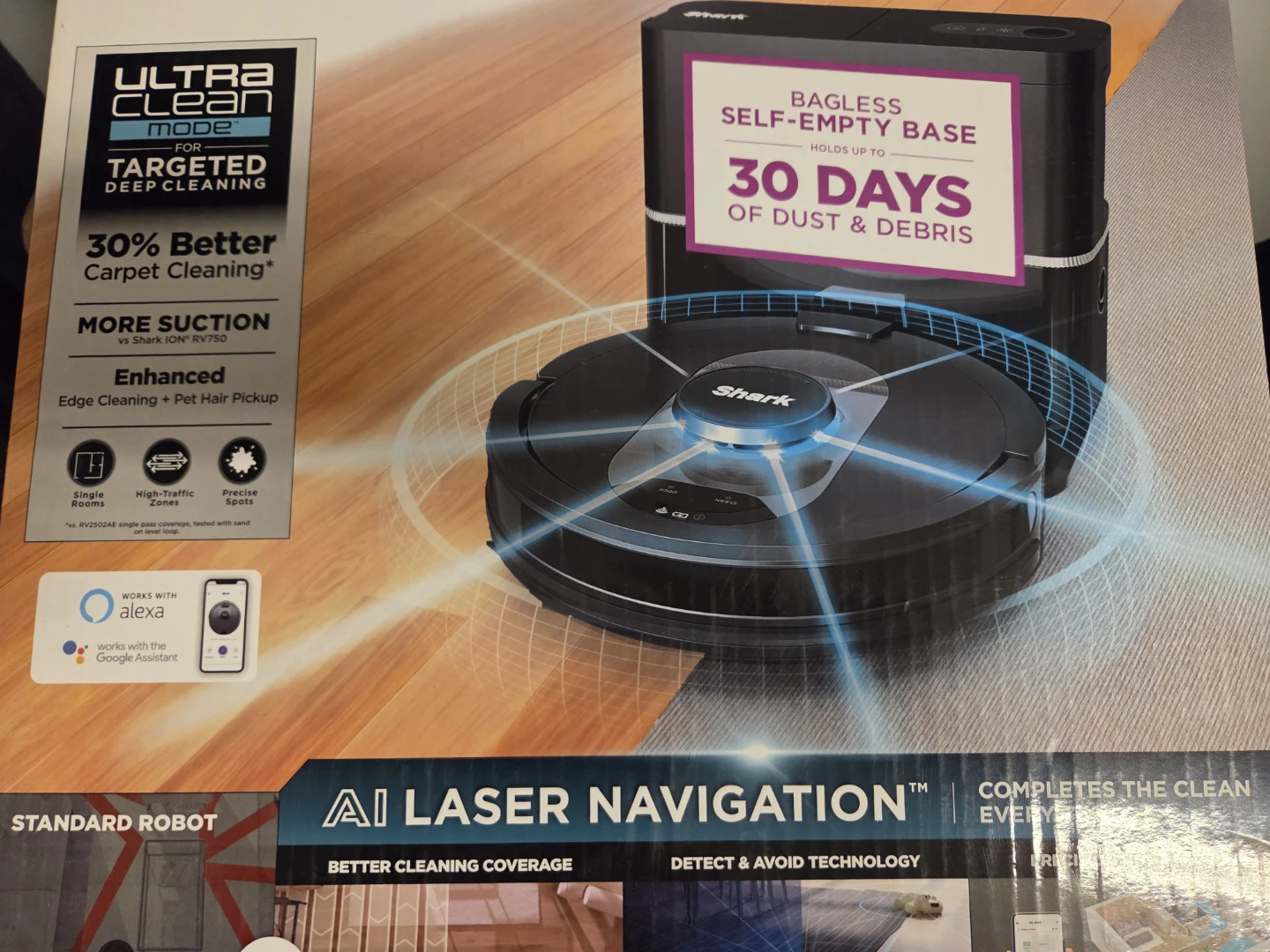 Shark AI Robot Vacuum with Self-Empty Base