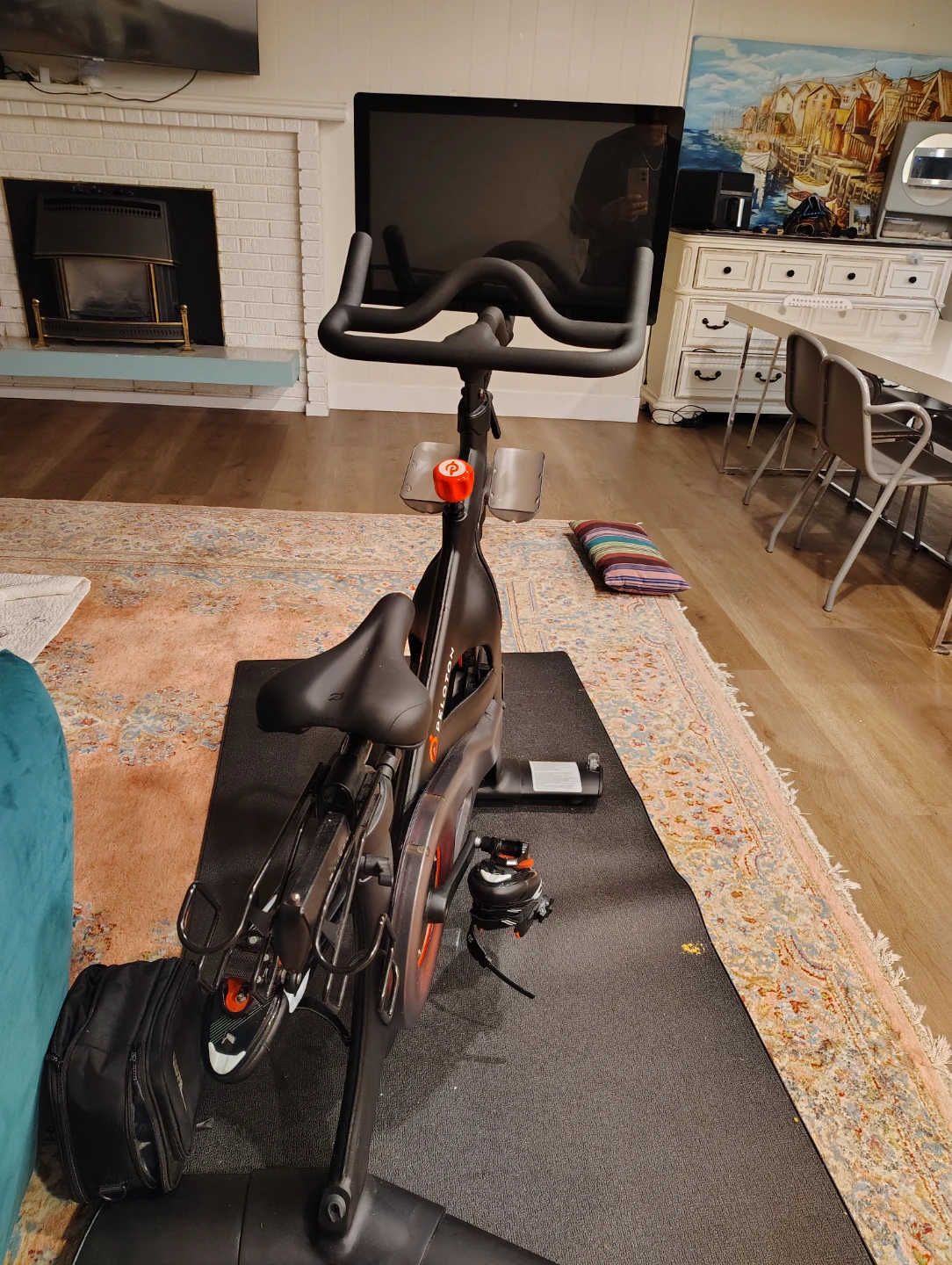 Peloton Exercise Bike with Cycling Shoes