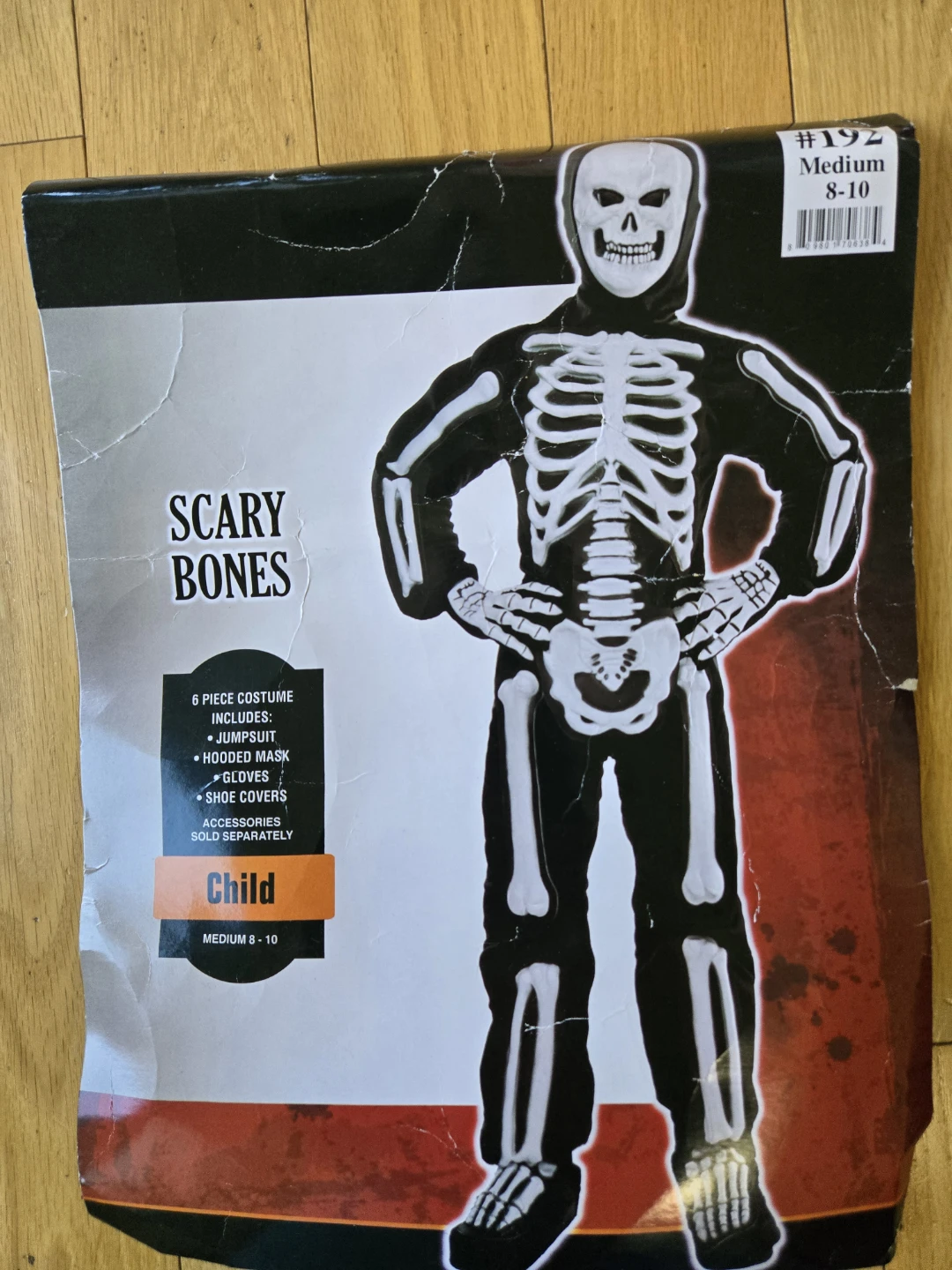 Scary Bones Child Costume Size Medium 8-10 - photo 2