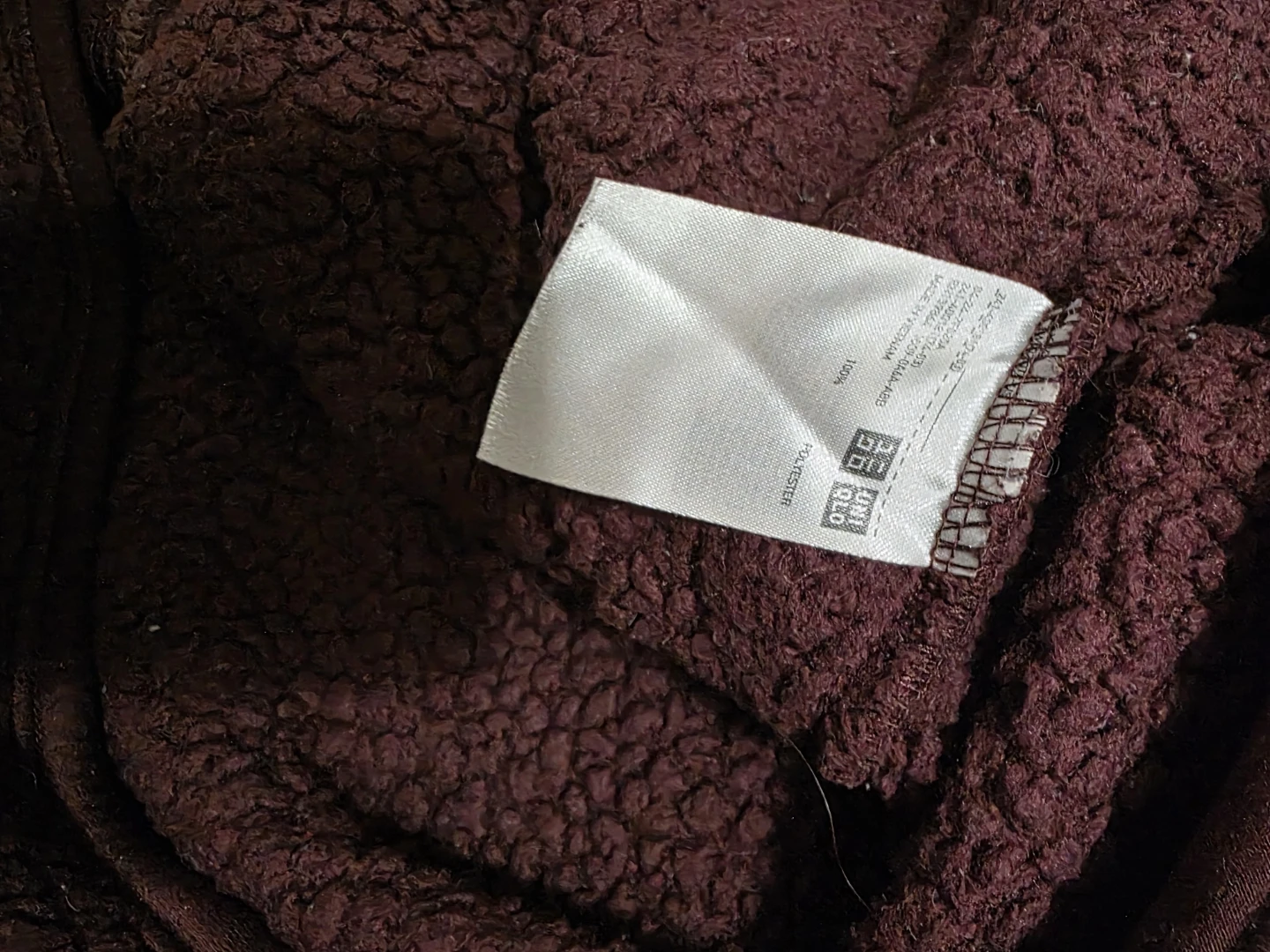 Uniqlo Fleece Full-Zip Jacket Purple - photo 3