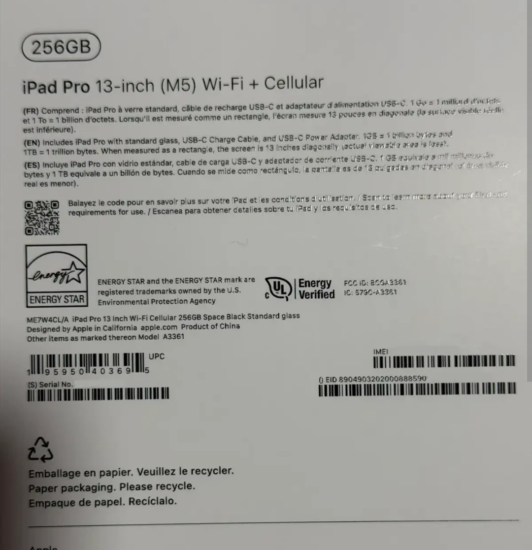 Apple iPad Pro 13-inch (M5) 256GB Wi-Fi + Cellular - photo 5