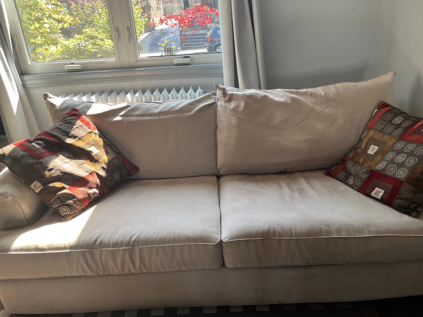 Beige 3-Seater Sofa