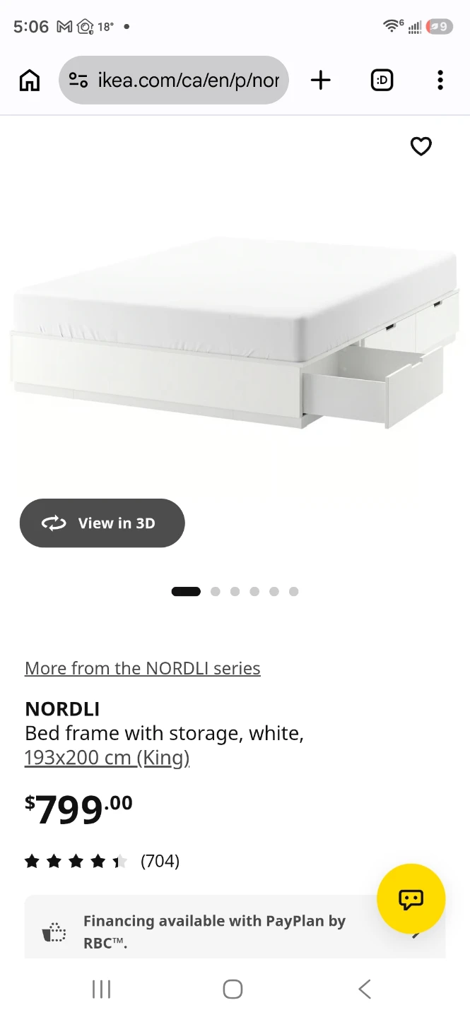 Aicehome King Hybrid Mattress and Ikea Nordli Bed - photo 4