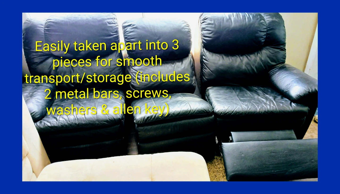 Recliner Loveseat Great for Gamers or Movie Nights!! - photo 2