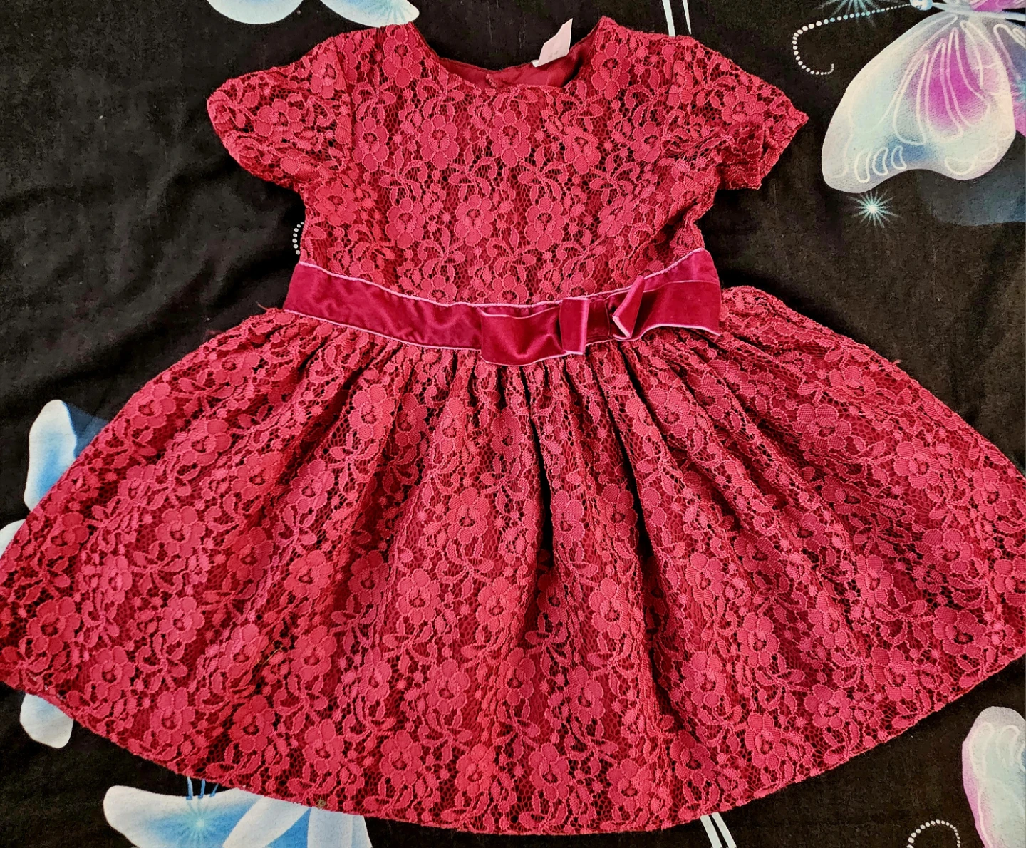 Carter's Red Lace Dress Size 24 Months