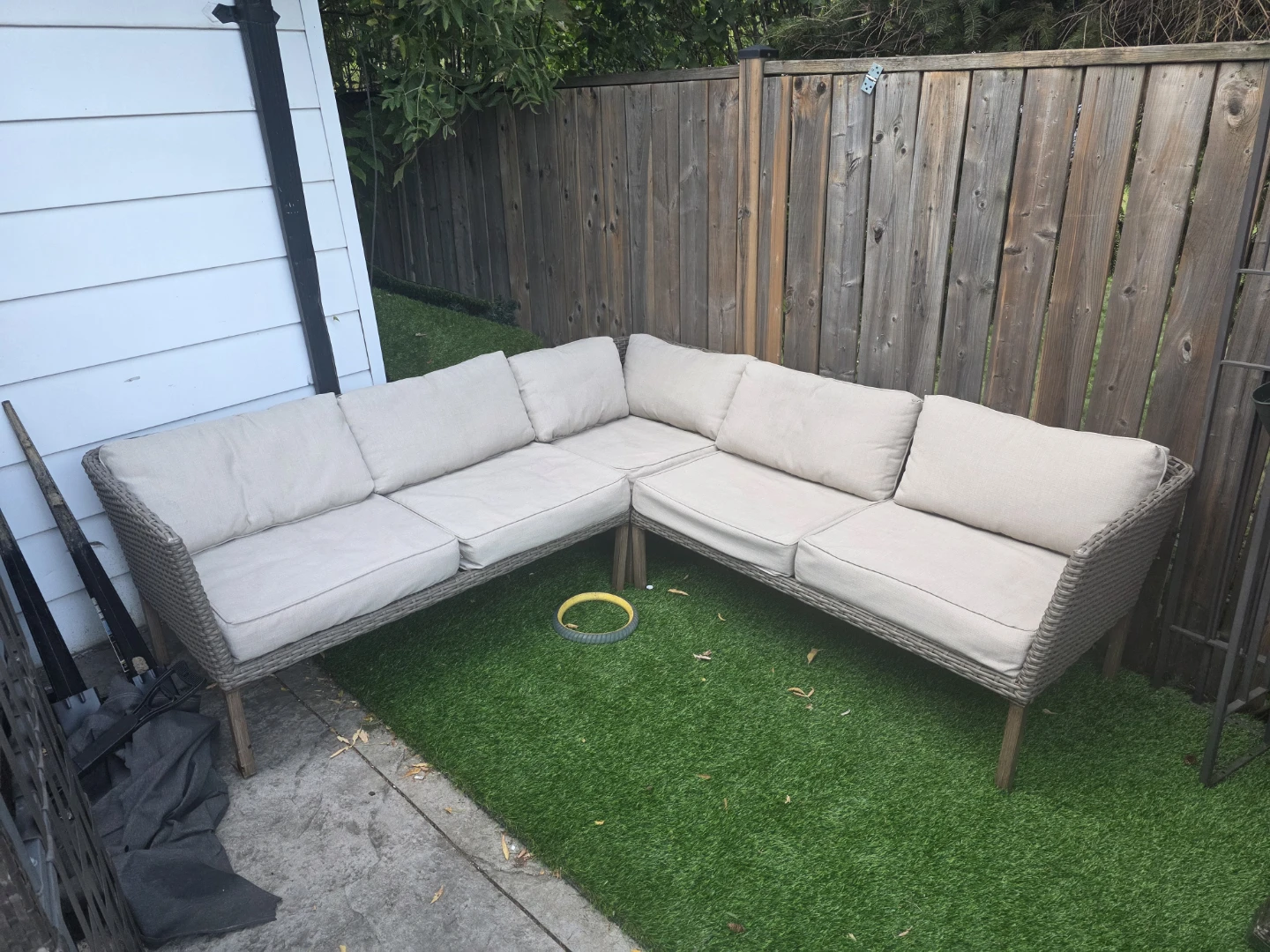 Wicker Patio Corner Sectional