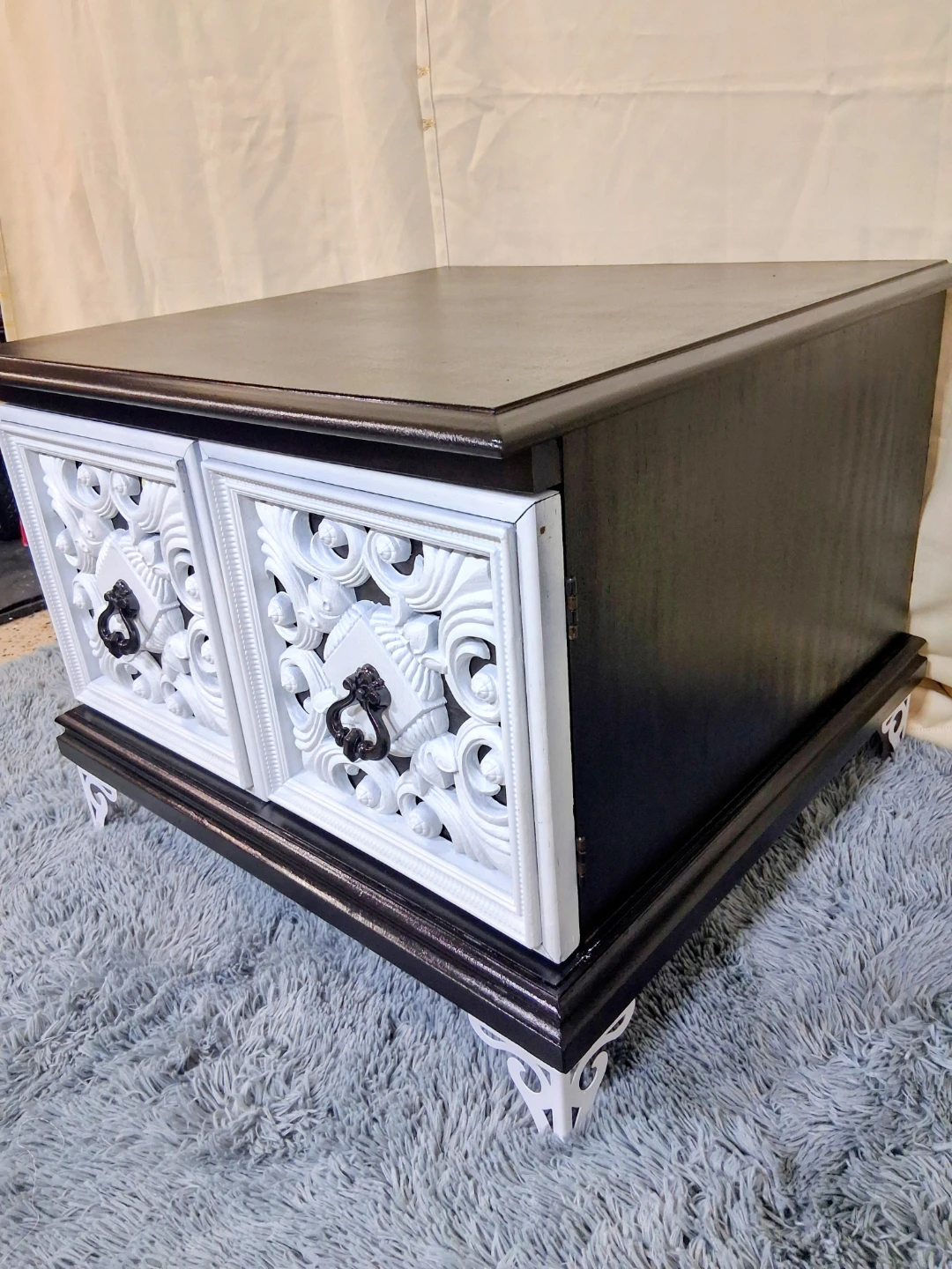 Black and White Decorative Cabinet - photo 5
