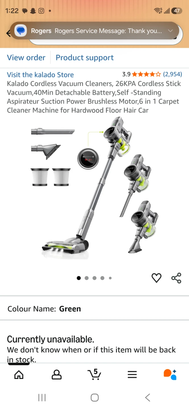 Kalado Cordless Stick Vacuum