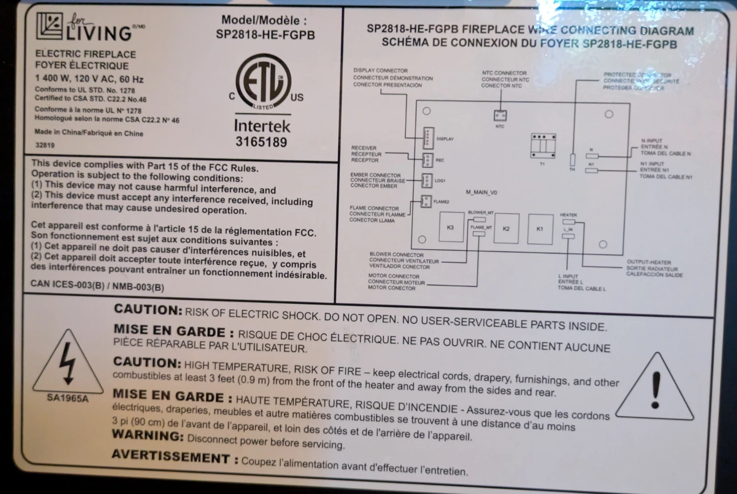 For Living Electric Fireplace Insert - photo 5